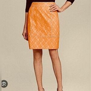 Elegant Orange Lace Skirt